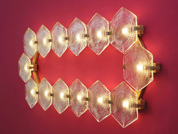 HEXXA WALL LIGHT 14 OL - LED glass wall lamp by Patinas Lighting - view 2